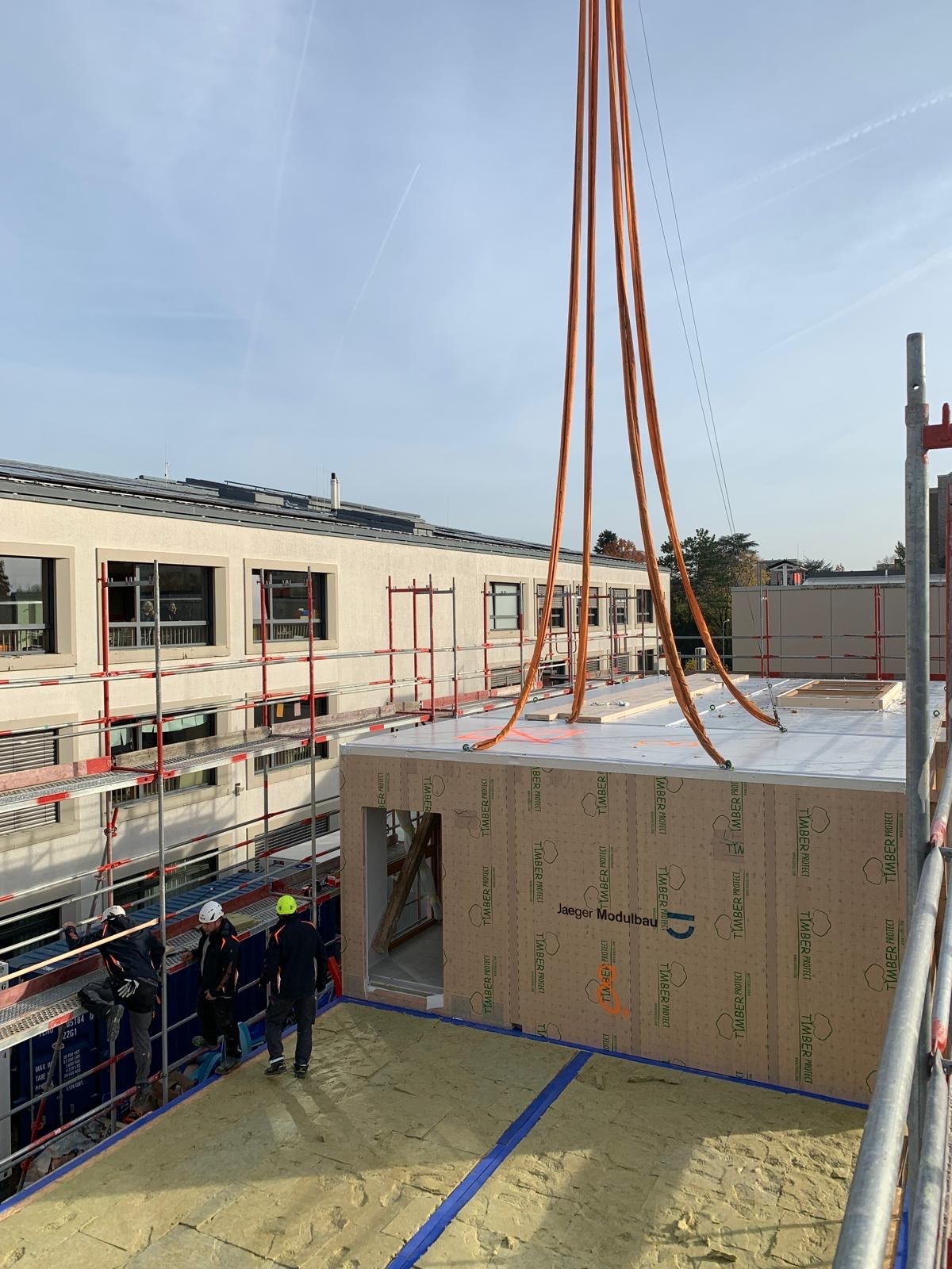 Modulstellung in Rekordzeit – Panoramaschule Frankfurt