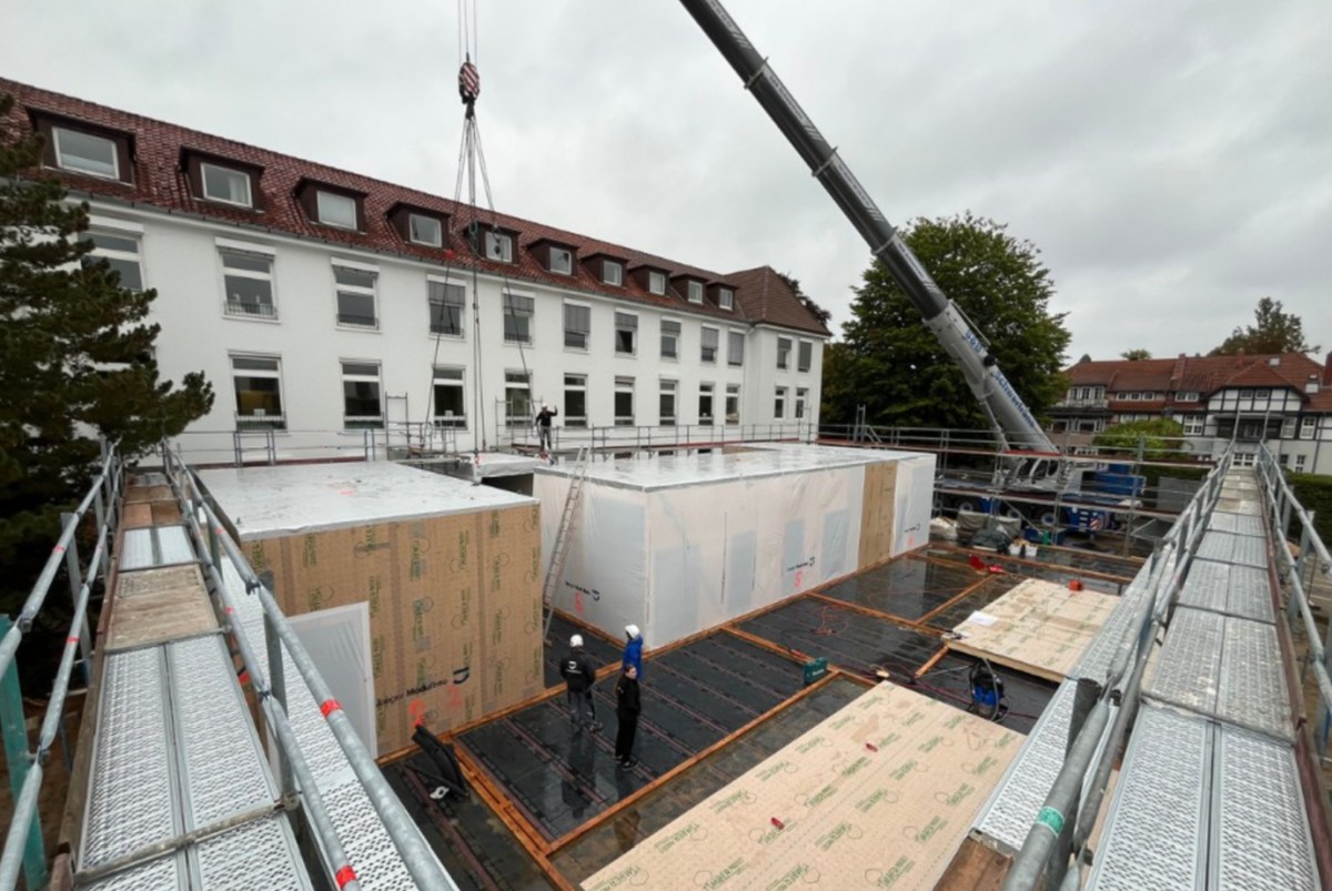 Projektupdate – Modulstellung beim neuen MRT am AKH Celle